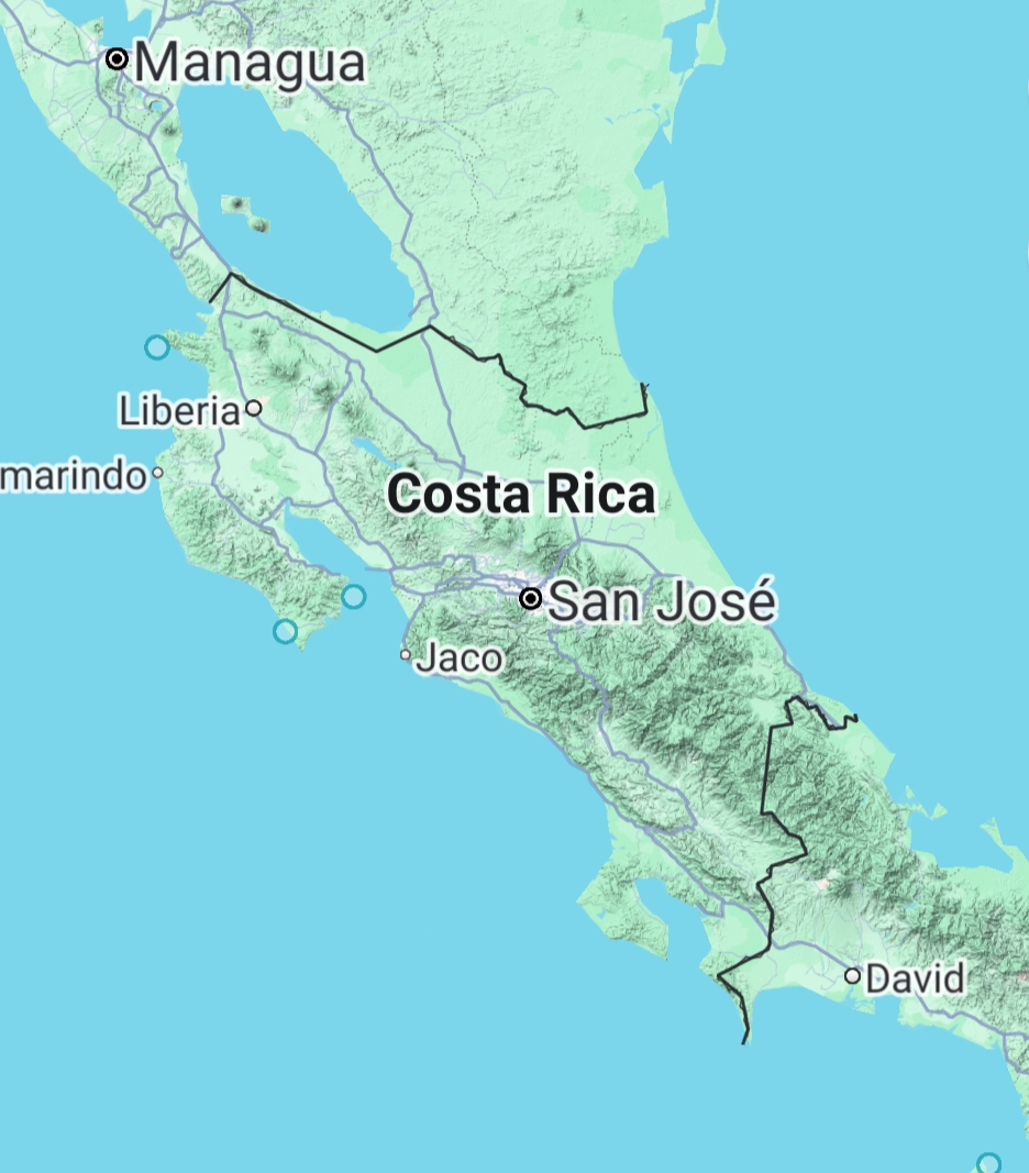 Costa Rica map