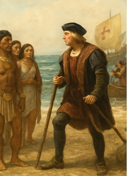 Arrival of Columbus to Costa Rica