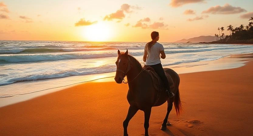 Horseback Riding on the Beach in Costa Rica